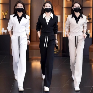 Свитер с лацканами из хлопка